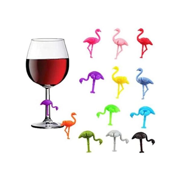 Encantos de copa de vino marcadores de bebidas 12 unidades_1