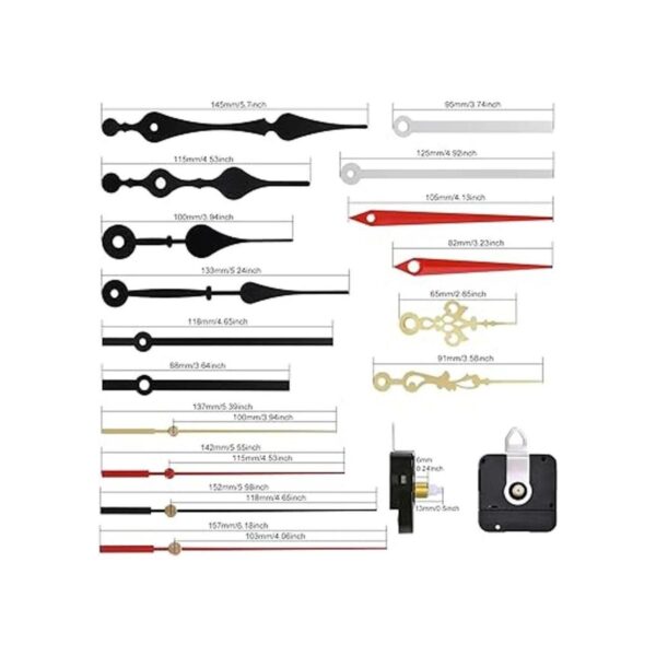 4 piezas de cuarzo DIY reloj de pared mecanismo de