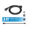 DEWENWILS Cable de extensión de 3 pies 143 SJTW_2
