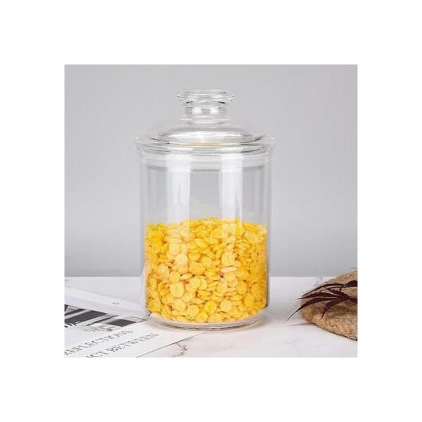 Tarro de almacenamiento acrílico con tapa hermética color_3