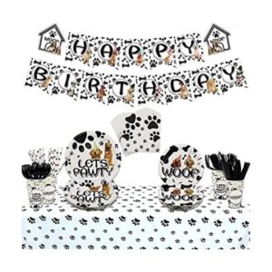 PIXHOTUL Suministros para fiesta de perro Vajilla