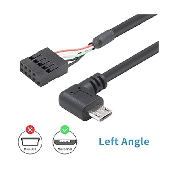 Duttek Cable de cabecera micro USB a placa base cable USB_2