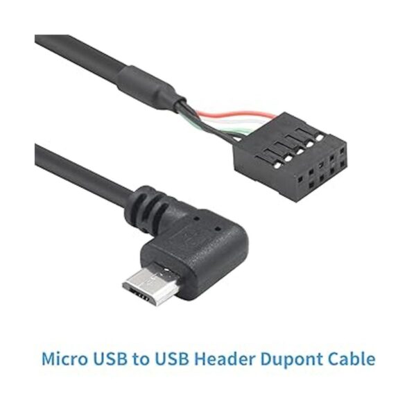Duttek Cable de cabecera micro USB a placa base cable USB_4