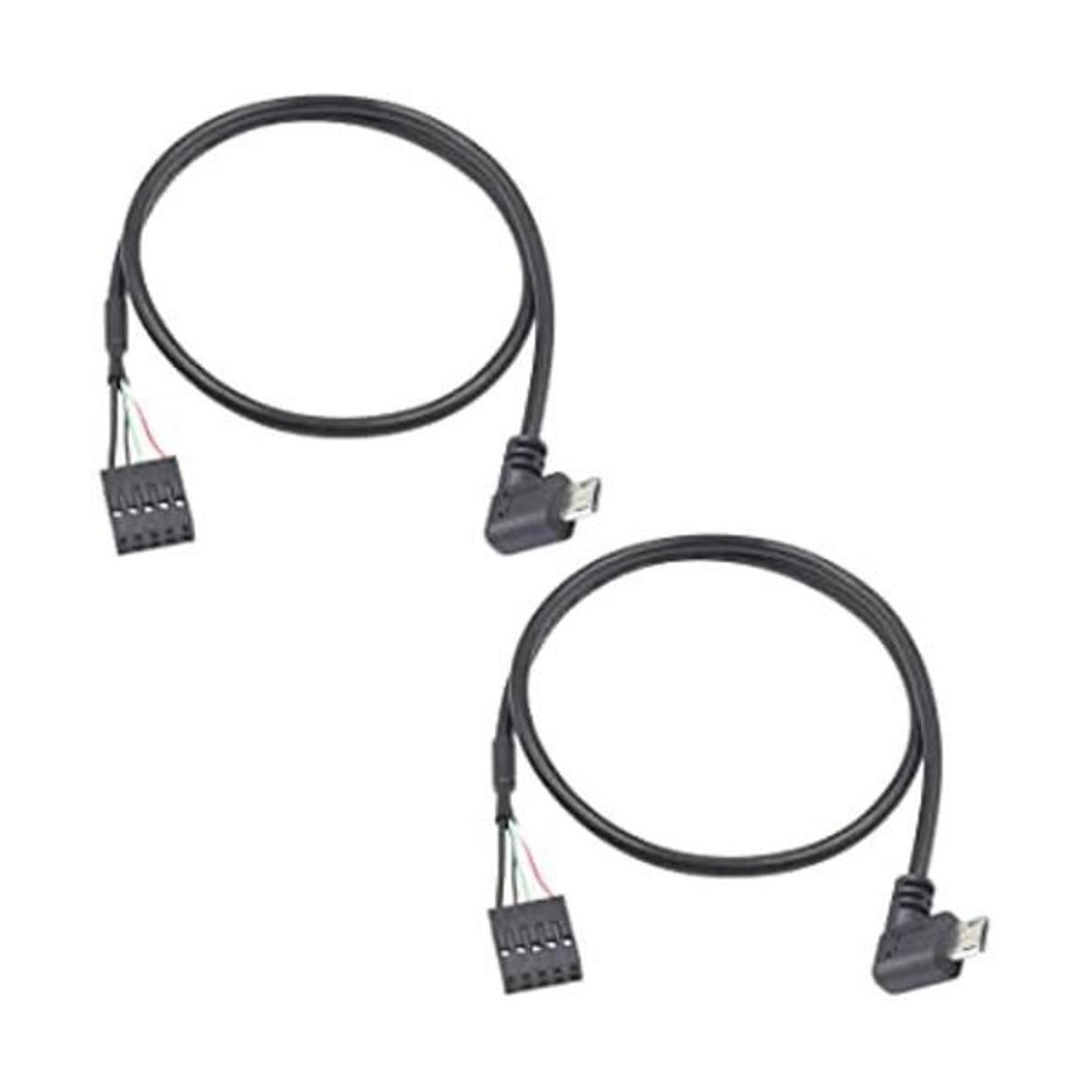 Duttek Cable de cabecera micro USB a placa base cable USB