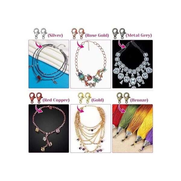 Cridoz Anillos de salto para hacer joyas 2340 piezas de