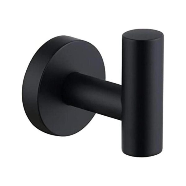Gancho de toalla de baño negro mate soporte de toalla de
