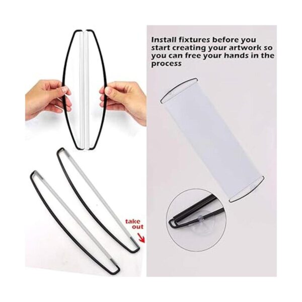 Kit de banderines de vinilo en blanco reutilizable