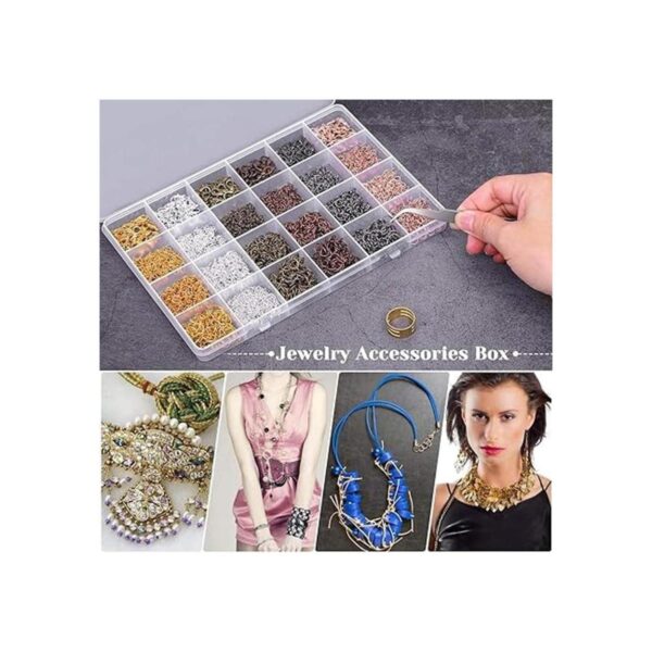 Cridoz Anillos de salto para hacer joyas 2340 piezas de