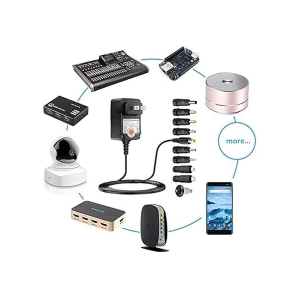 POWSEED 3 V 4.5 V 5 V 6 V 7.5 V 9 V 12 adaptador de CA_6