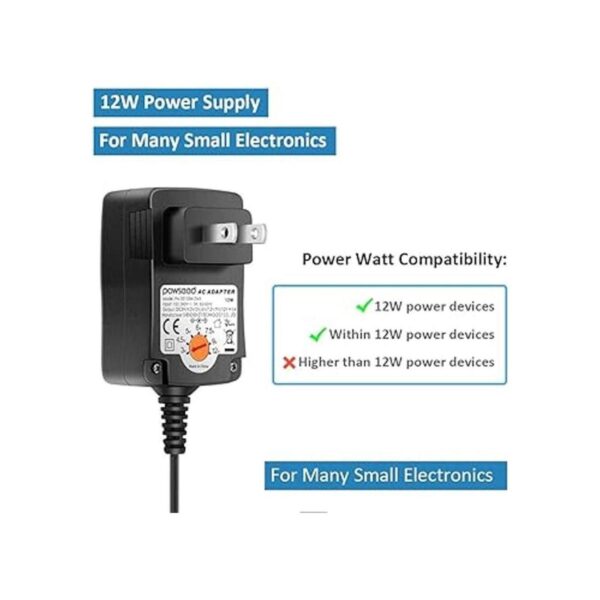 POWSEED 3 V 4.5 V 5 V 6 V 7.5 V 9 V 12 adaptador de CA_5