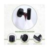 Gancho de toalla de baño negro mate soporte de toalla de