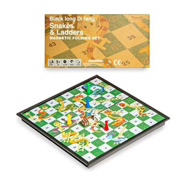 Juego de mesa magnético de serpientes y escaleras 9.6_1