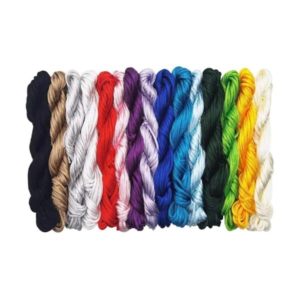 INSPIRELLE Cordón de satén de 0.098 in 15 colores hilo