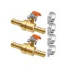 Horiznext Mini válvula de bola de aire de latón de 2 vías_1
