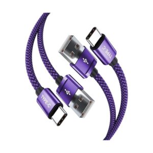 Paquete con 2 cables USB C de 6.6 pies Nylon trenzado_1