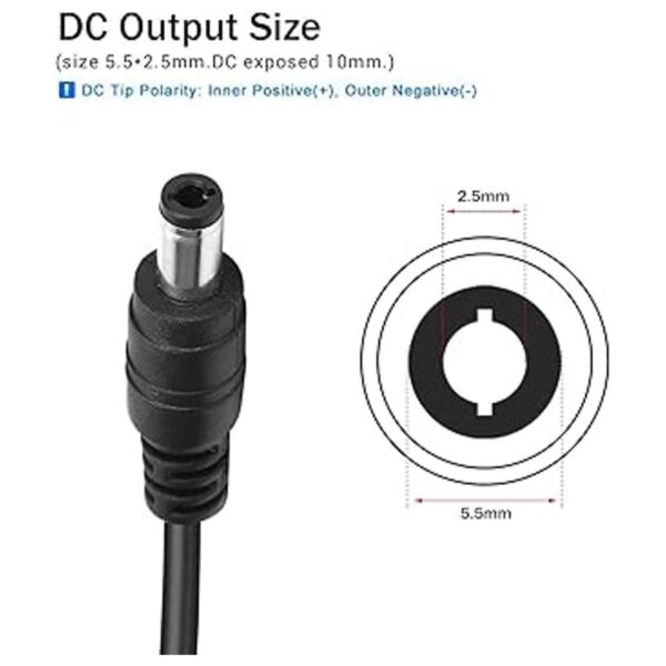 Facmogu Adaptador de corriente de 12 V 5 A CA 100220 V a_3