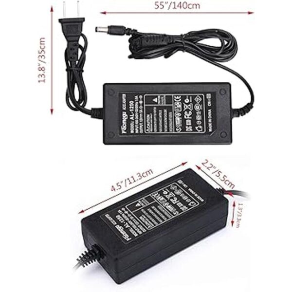 Facmogu Adaptador de corriente de 12 V 5 A CA 100220 V a_6