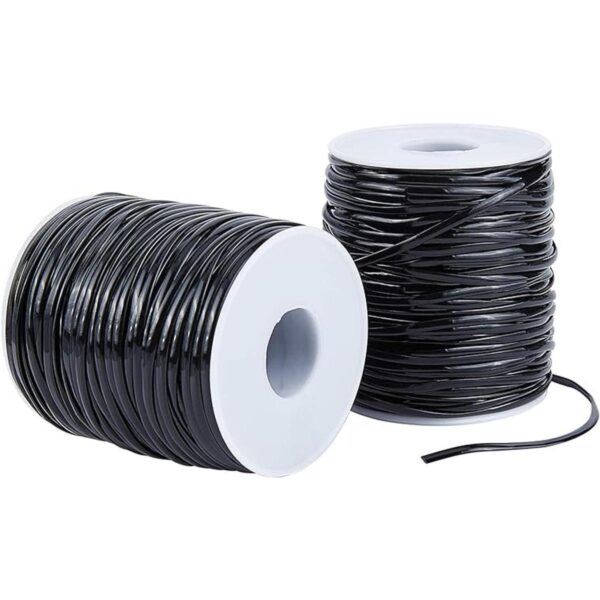 PandaHall Cordón de plástico de 2 rollos de 328.1 ft de