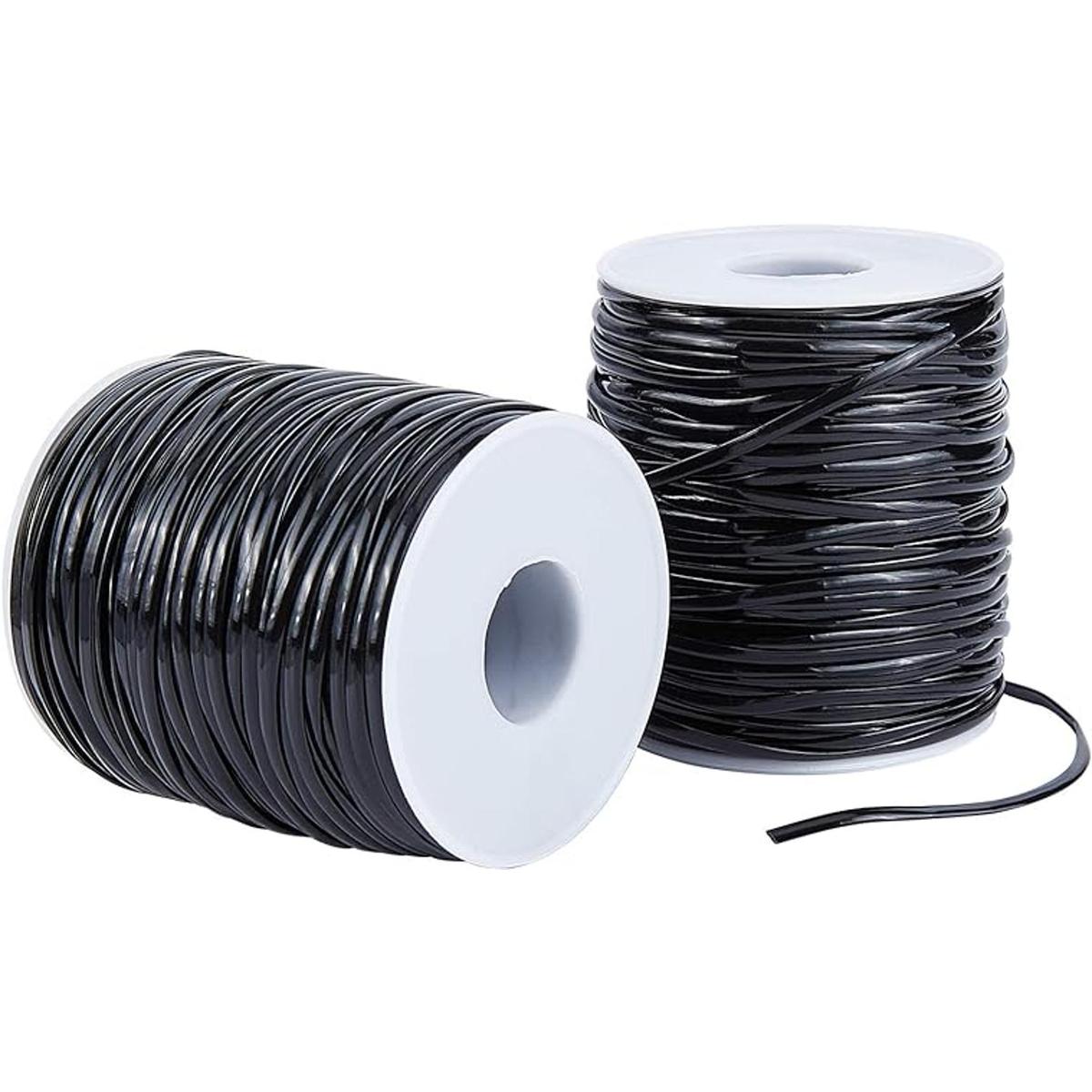 PandaHall Cordón de plástico de 2 rollos de 328.1 ft de