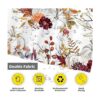 Funnytree Juego de cortinas de ducha de calabazas bohemias_3