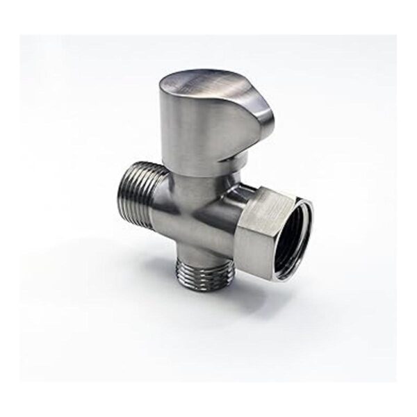 Luxe Bidet Adaptador en T de metal con válvula de apagado_2