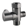 Luxe Bidet Adaptador en T de metal con válvula de apagado_1