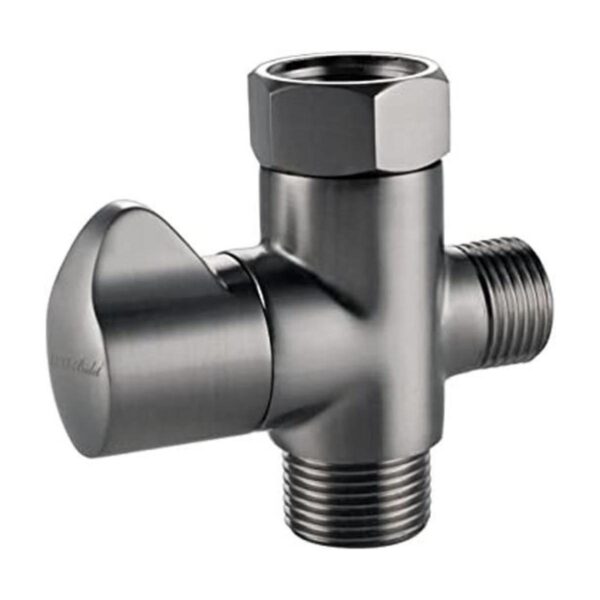 Luxe Bidet Adaptador en T de metal con válvula de apagado_1