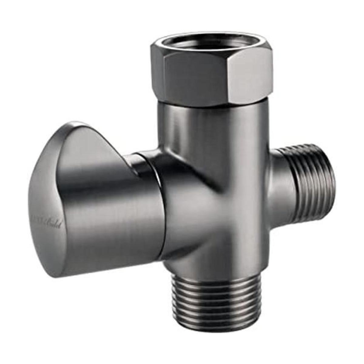 Luxe Bidet Adaptador en T de metal con válvula de apagado