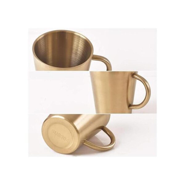 Newk Tazas de acero inoxidable con asas taza de metal de_4