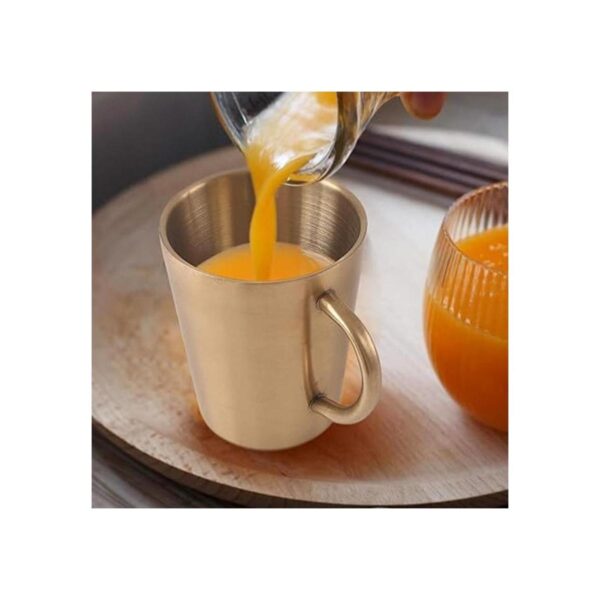 Newk Tazas de acero inoxidable con asas taza de metal de_3