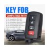 Keymall Carcasa para llave de avalon Camry Corolla_2