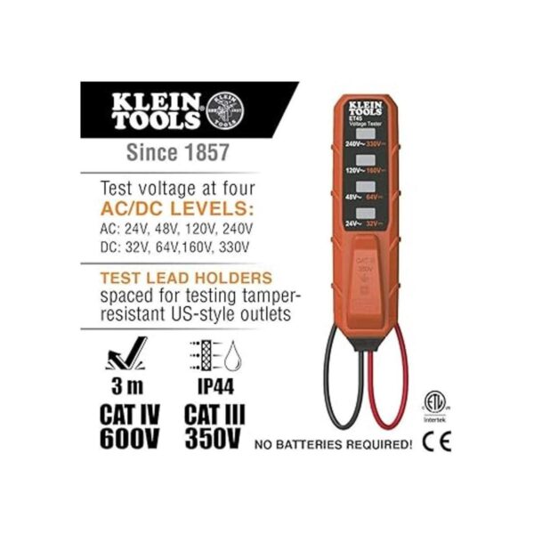Klein Tools Probador de voltaje ET45 voltaje CA voltaje_2