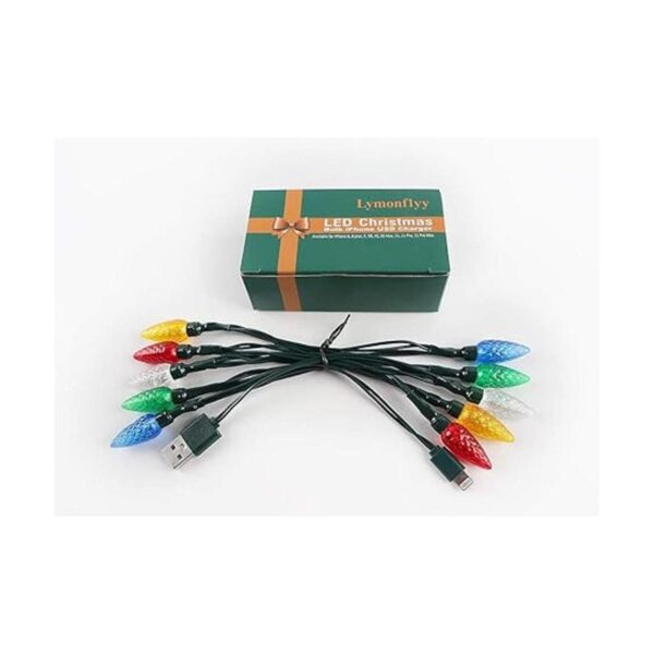 Lymonflyy Cable de carga de teléfono de luz LED de Navidad_2