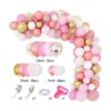 Kit de 144 globos metálicos de látex de confeti rosa_2