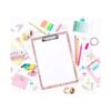 FVBAO Portapapeles decorativo con texto en inglés Stay_5