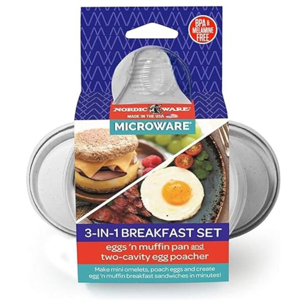 Nordic Ware Juego de desayuno 3 en 1 2 piezas blanco_6