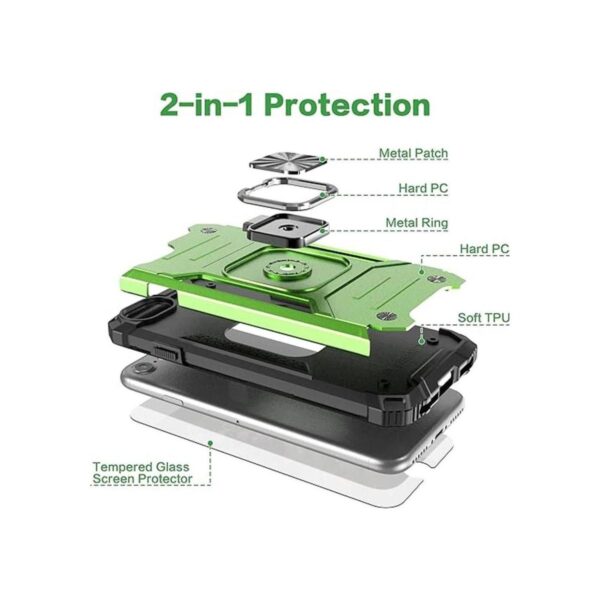 IDYStar Funda para iPhone SE 2020 con protector de_2