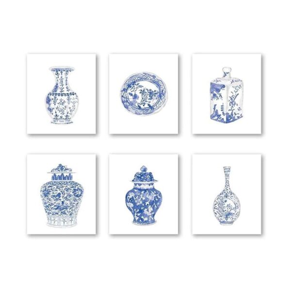 Chinoiserie Lienzo decorativo para pared diseño de_1