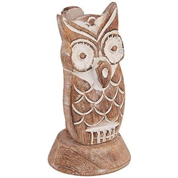 Eximious India Gifts for Women Men Wooden Owl Glasses_3