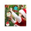 GUDELAK 60 adornos de madera de Navidad sin terminar con_5