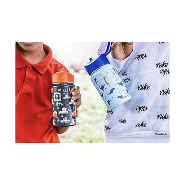 IRON FLASK Botella de agua para niños 14 onzas tapa con_5