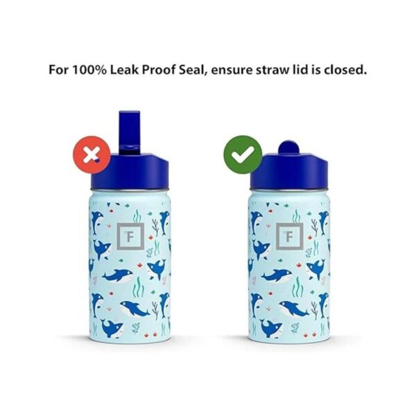 IRON FLASK Botella de agua para niños 14 onzas tapa con_3