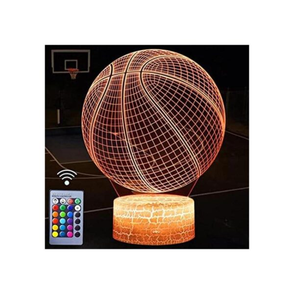 Luz nocturna de baloncesto lámpara de ilusión LED 3D con_1