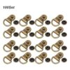 Juego de 100 ganchos de bronce de 0.354 x 0.551 in
