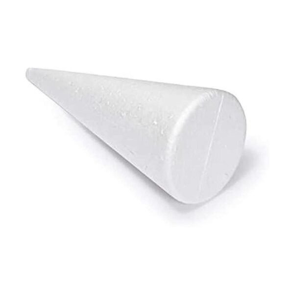 Conos de espuma blanca para manualidades 4 tamaños_4