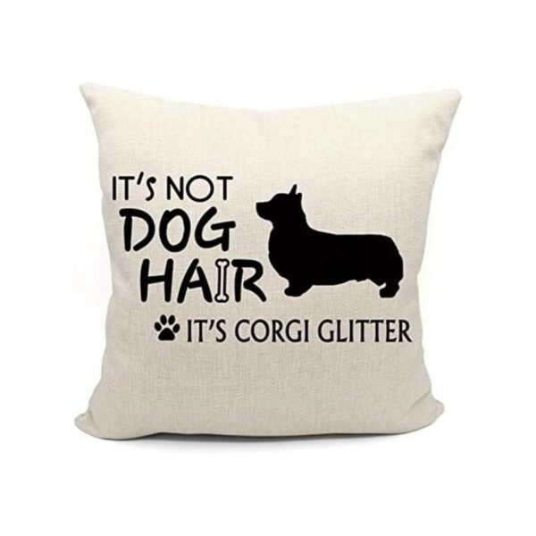 Its Not Dog Hair Its Corgi Funda de almohada con_1