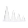 Conos de espuma blanca para manualidades 4 tamaños_6