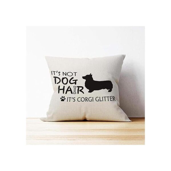 Its Not Dog Hair Its Corgi Funda de almohada con_3