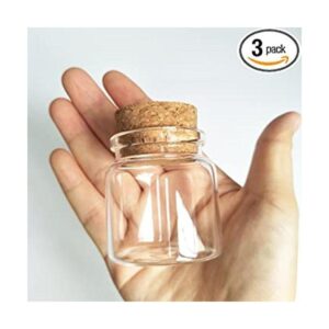 Luo House 3 frascos de vidrio pequeños de 1.7 fl oz_1