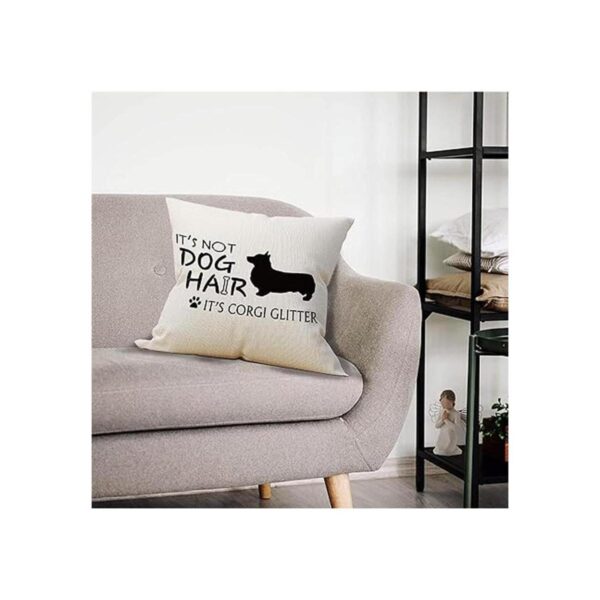 Its Not Dog Hair Its Corgi Funda de almohada con_2